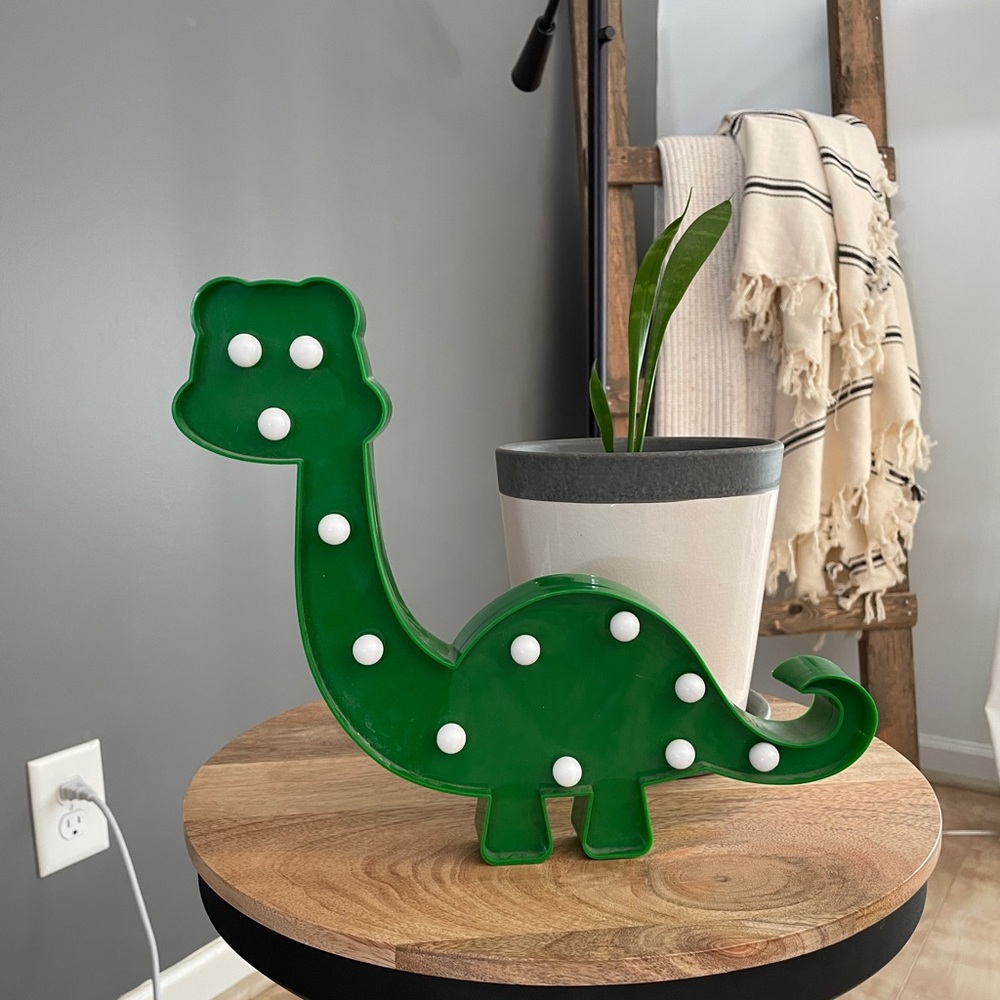 Light up dinosaur nursery decor